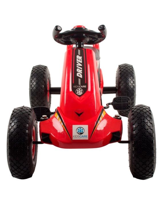 Vand kart cu pedale roșu cu negru