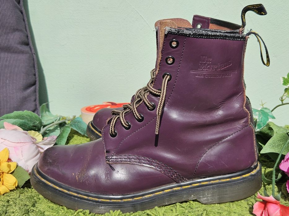 Dr Martens оригинални боти в лилаво N41