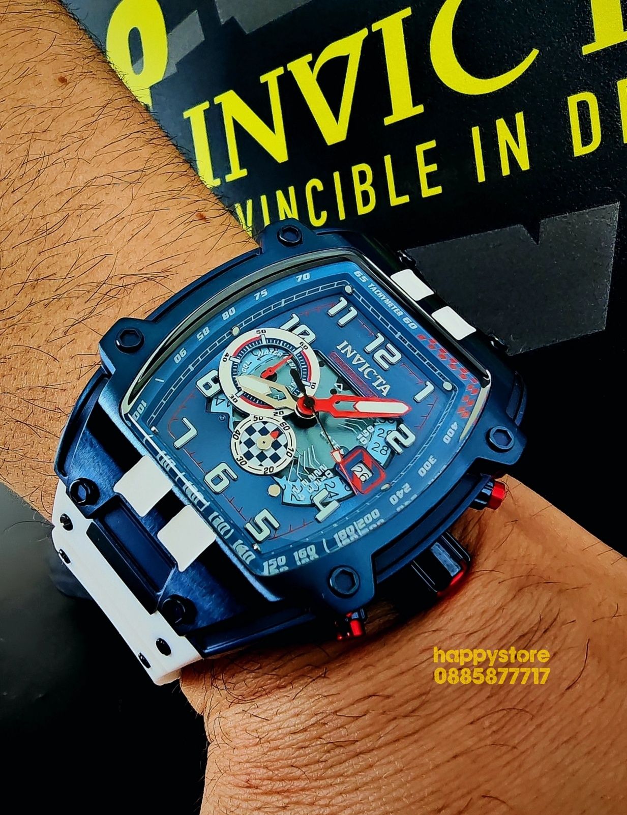 часовник INVICTA S1 Rally Diablo White/Blue, Инвикта нов