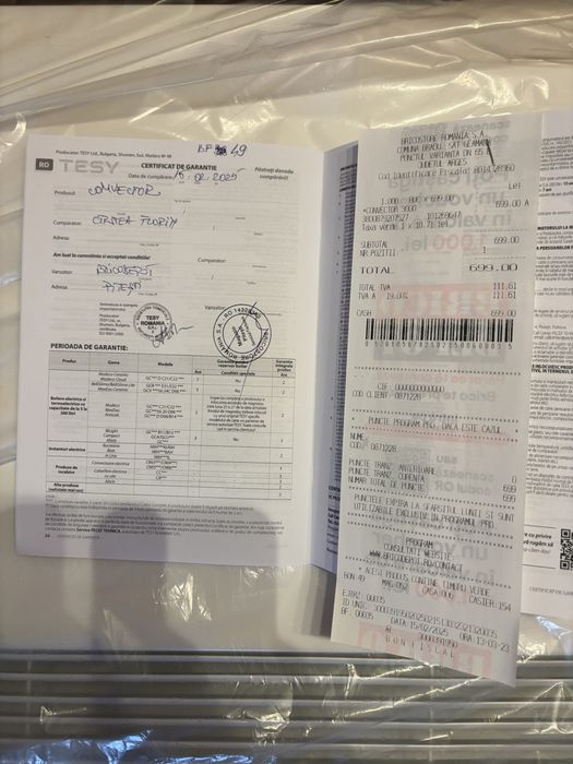 Convector / radiator electric TESY 3000w