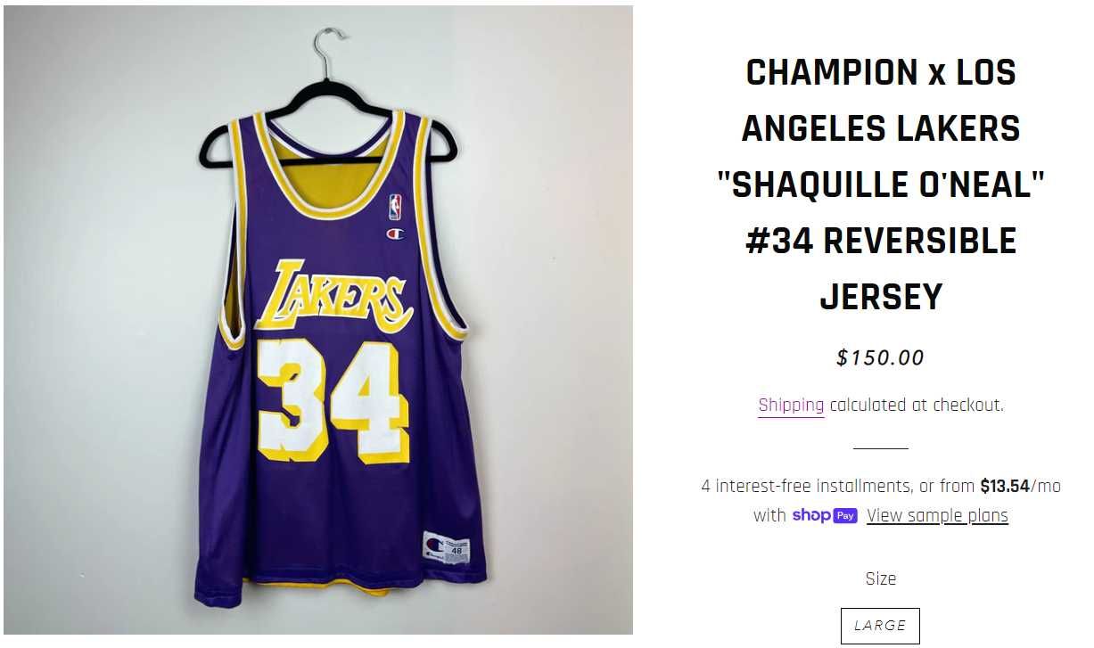 Maieu cu 2 fete din L.A.-Shaquille O'Neal Lakers, Champion, mov-galben