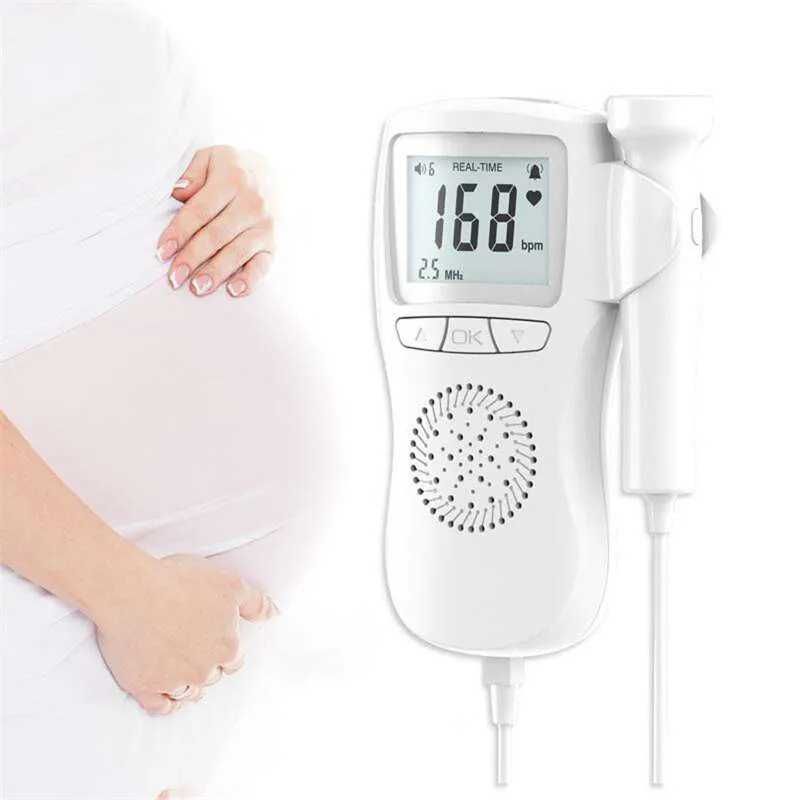Monitor măsurare funcții vitale la făt, ideal pentru gravide, LCD, Alb