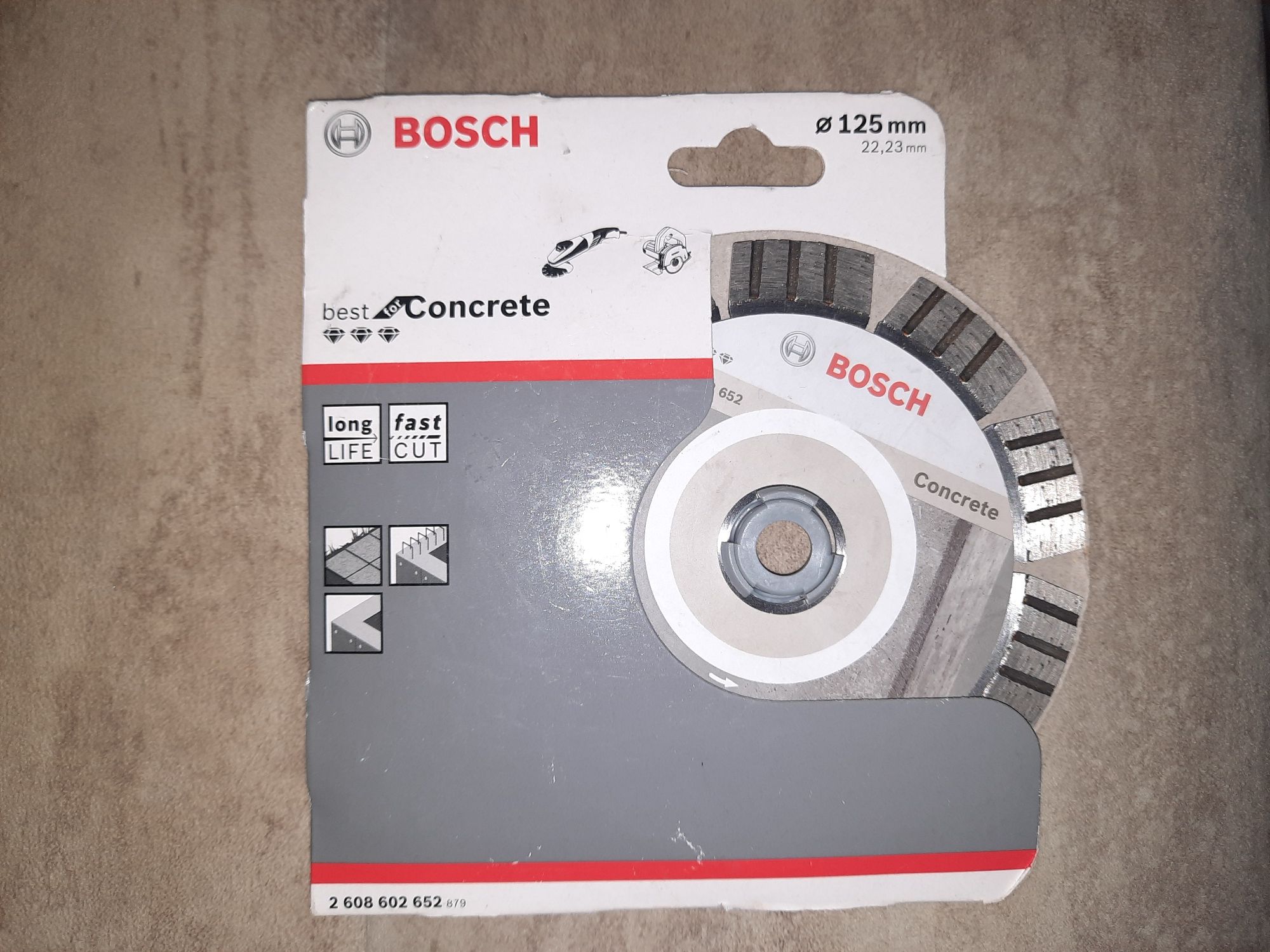Disc profesional diamantat Bosch, cu segmente, pentru  beton