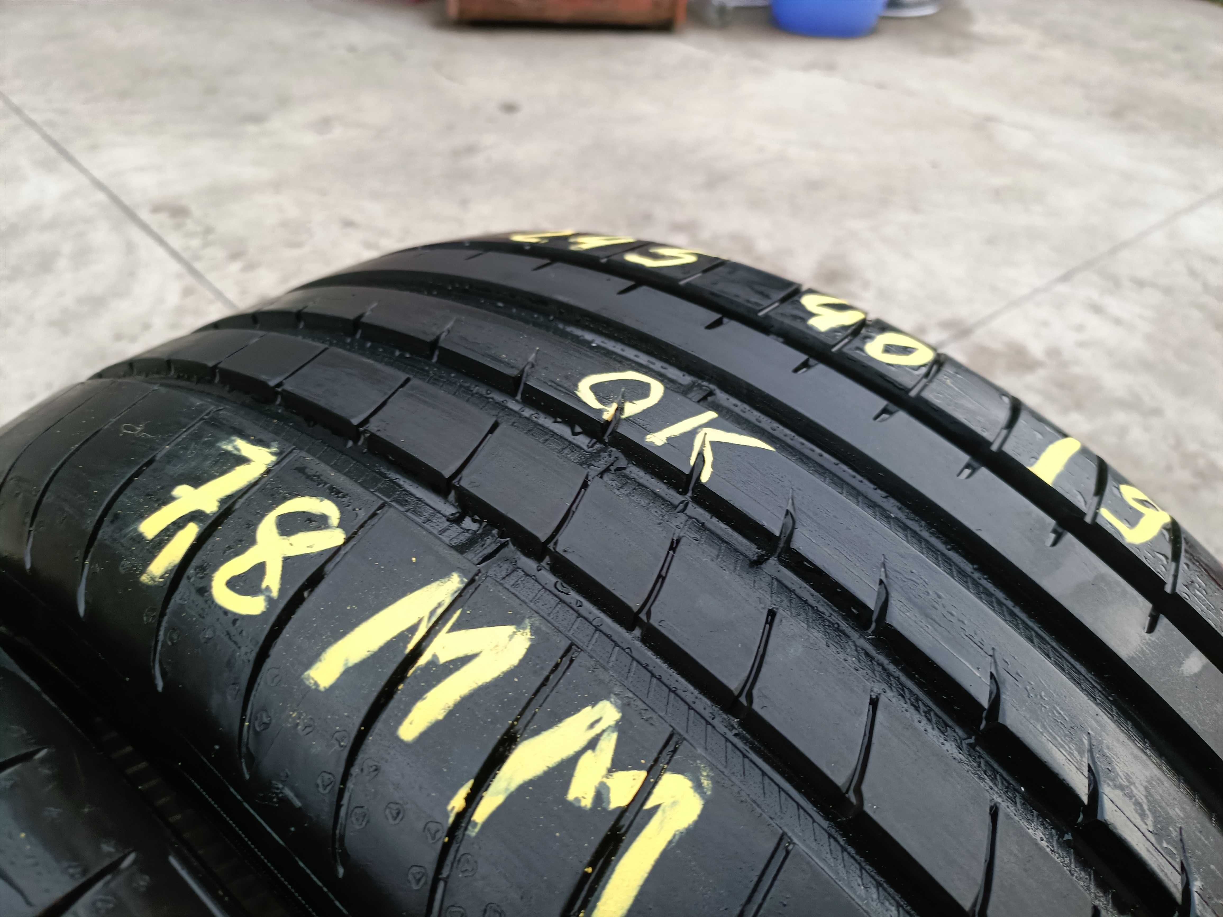 Doua anvelope de vara 245 40 19 goodyear asymmetric 3 profil 7,8 mm