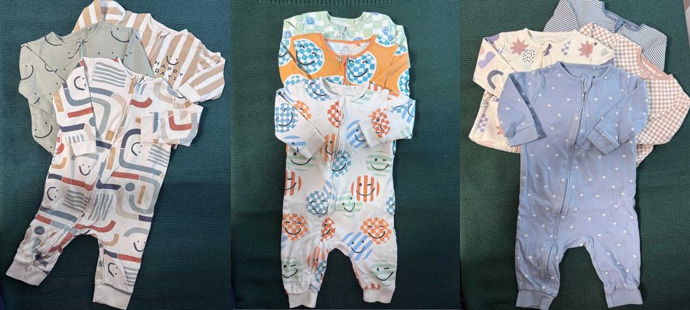 Голям лот дрешки за бебе Next, H&M, Benetton и подарък - 3-6 месеца