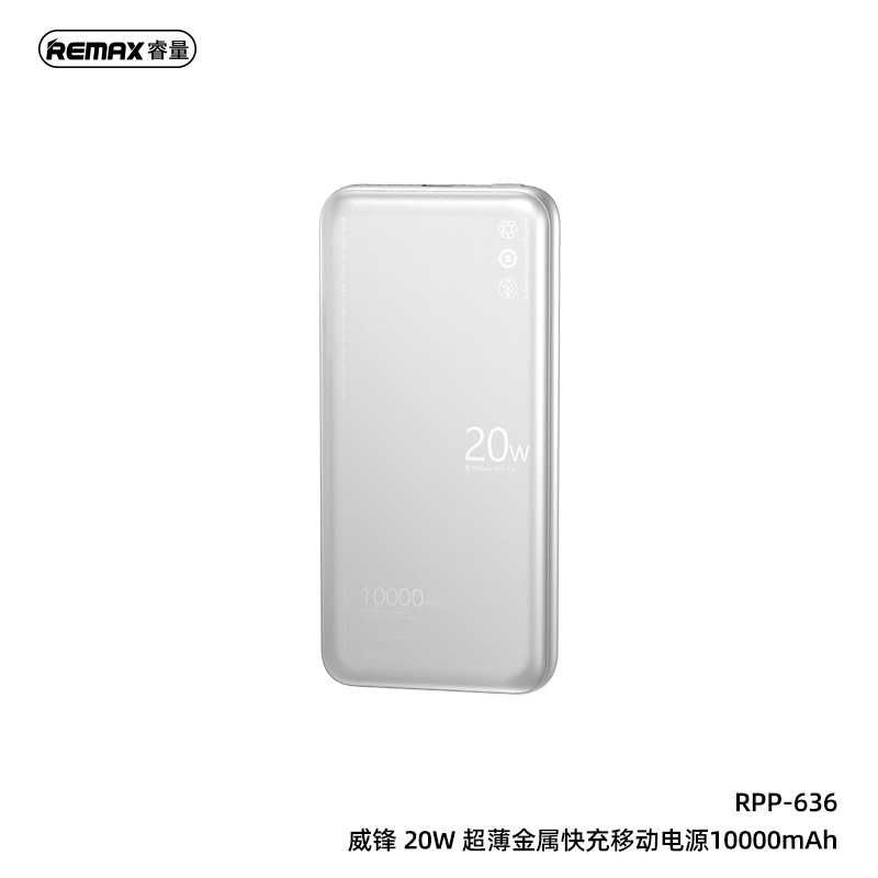 Remax RPP-636 Wefon Series PD 20W Power Bank 10000mAh Ultra thin QC3.0