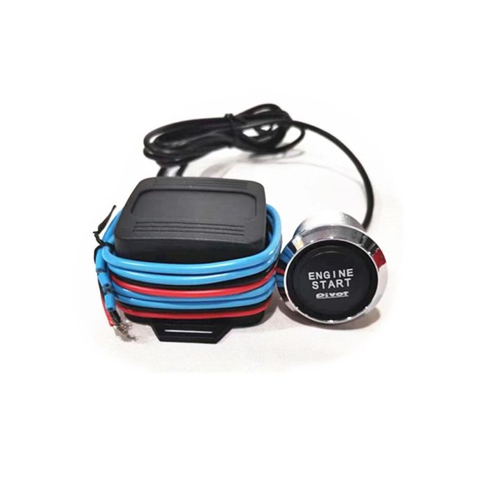 Kit buton pornire motor cu lumina Rosie AF-010917-5