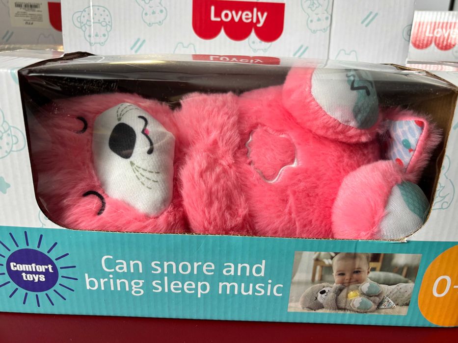 Jucarie de Plus Stitch, Vidra 30cm, cu Muzica si Imitatie Respiratie