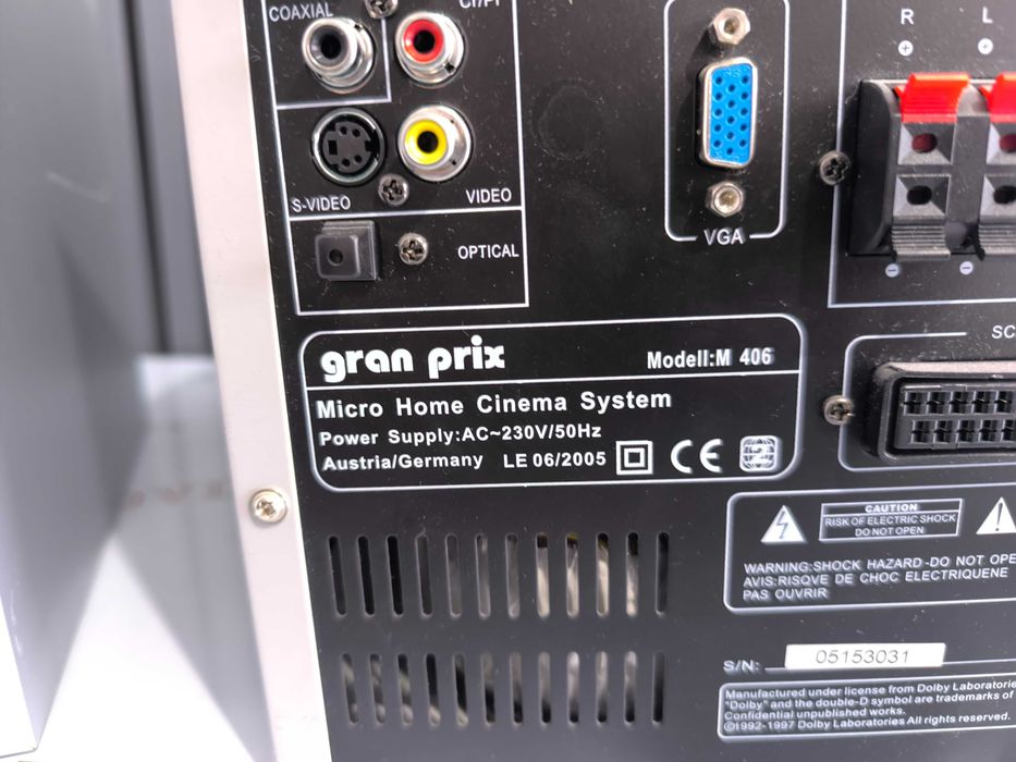 Home Cinema gran prix M 406 - DVD, FMAM, Dolby Digital - Funcțional