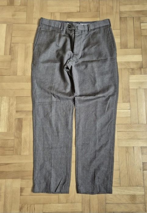 Pantaloni Angelico Luca Bani, Lână Woolmark Noua Virgină Tasmania 48