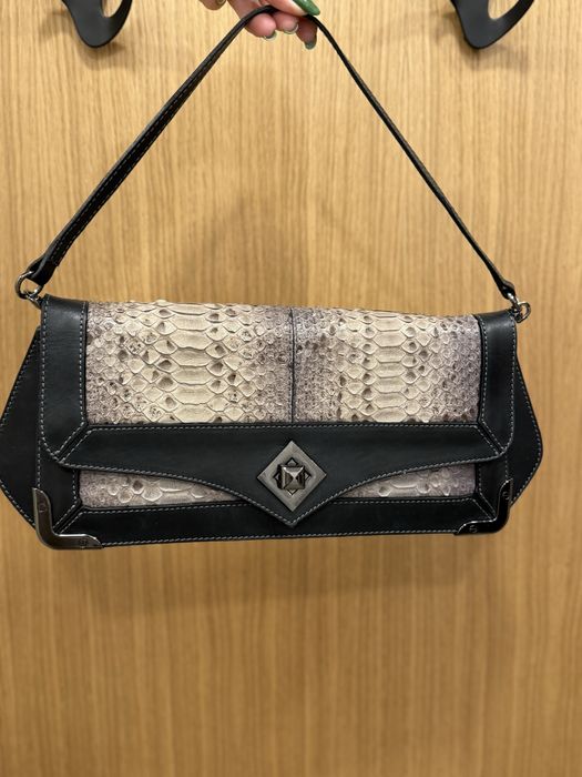 Чанта baldinini ест кожа и питон ,слагана 1път