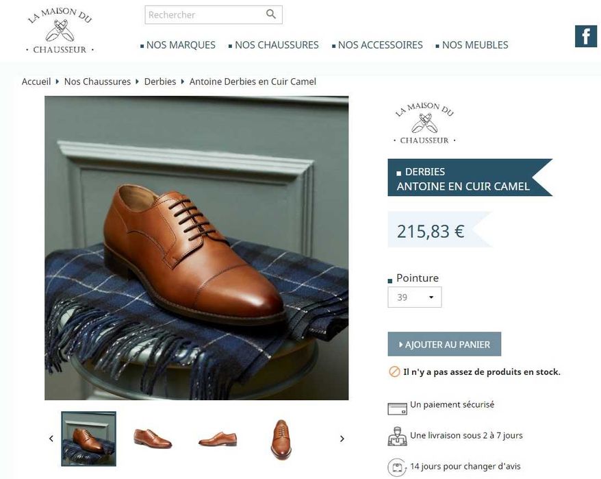 Pantofi derby 44 de lux lucrati manual La Maison Du Chausseur NOI piel