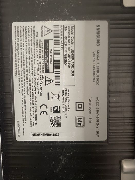 Piese samsung 49 inci 123 cm