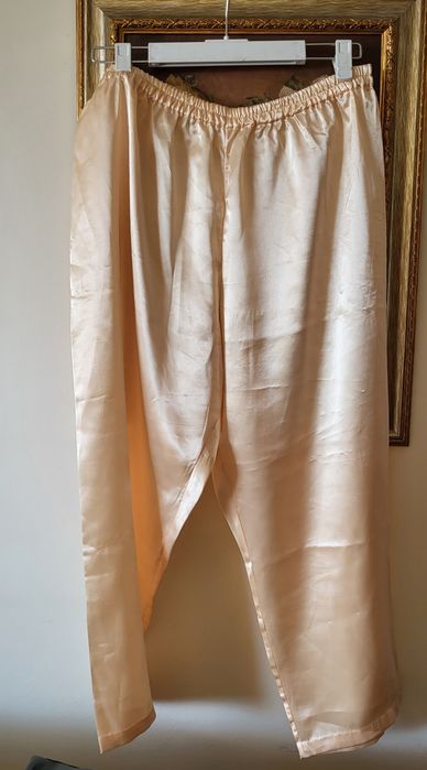 Pijama eleganta satinata Casaluna piersica