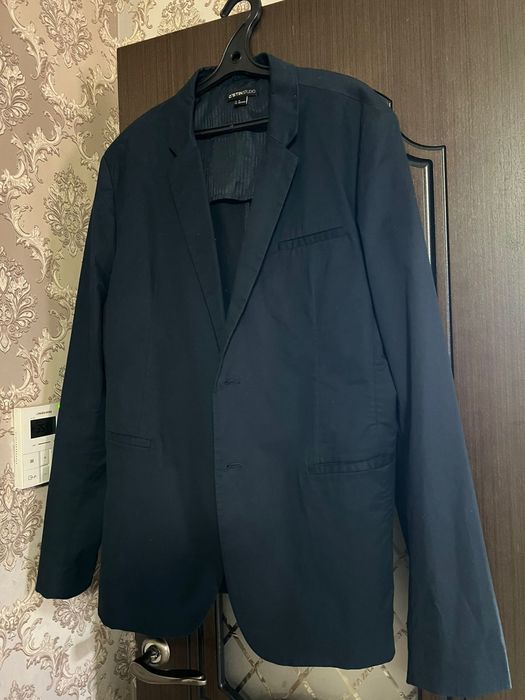 Мужской Пиджак Классический, Темно-Синий
