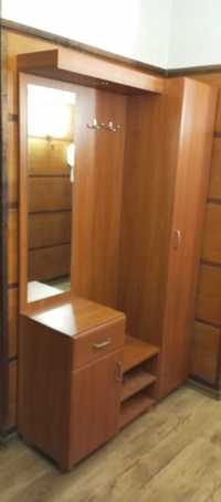 Портманто (2 части) - гардероб, шкаф, рафтове, огледало и закачалки