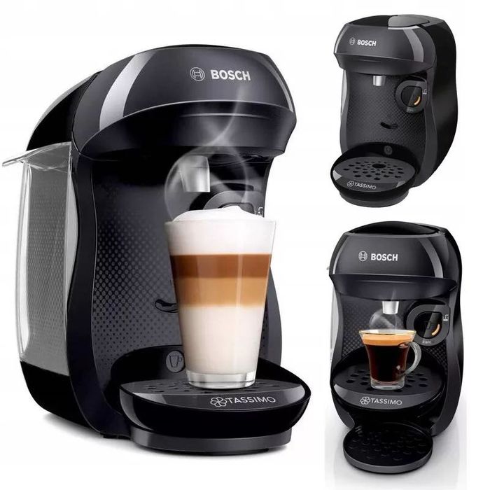 Капсулна кафе машина Bosch Tassimo Happy, черна