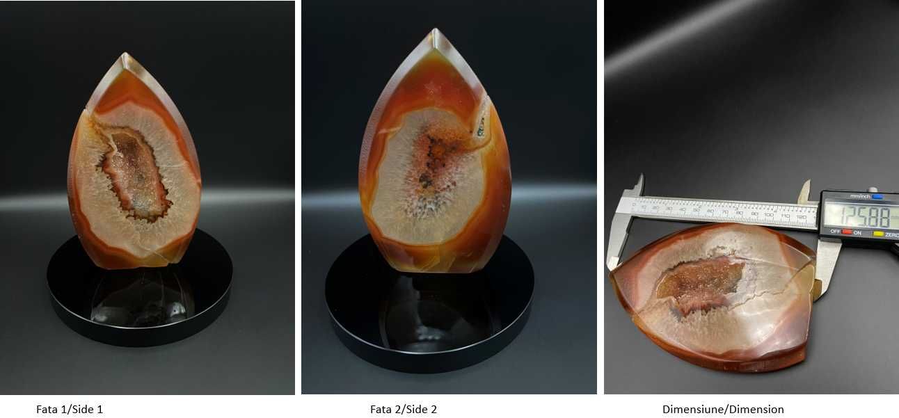 Cristale/Minerale - Agata Rosie - set decor pietre semipretioase