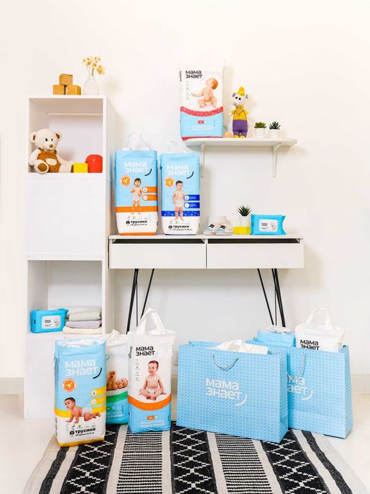 Акция! Скидка! Памперс, Мама знает, Подгузники, прокладки EVA,