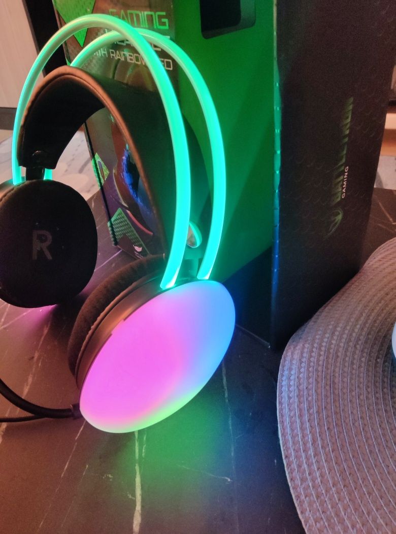 Геймърски слушалки RGB  Battletron