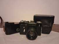 Aparat foto Zenit-E,husa piele,excelent