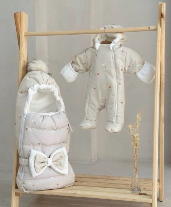 Конверт на выписку, зимний комбинезон