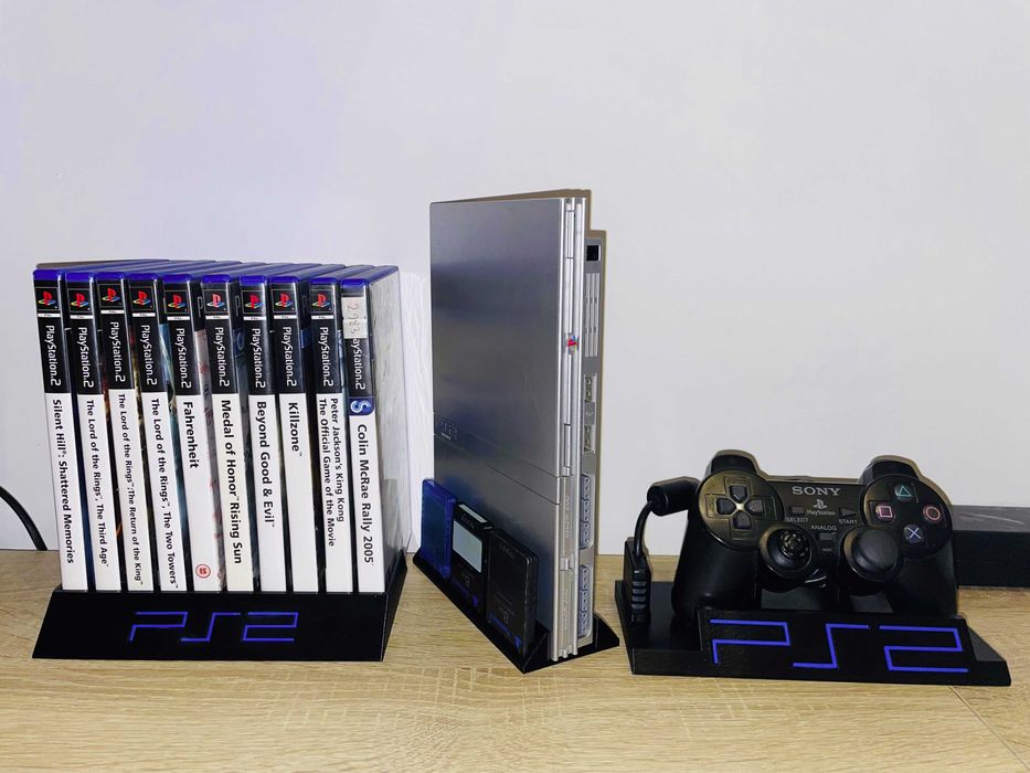 Playstation 2 slim suport vertical cu memory cards - accesorii PS2