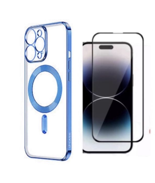 Iphone 14/15/16E/17/PLUS/PRO/MAX/AIR Husa Glitt Magsafe + Folie Sticla