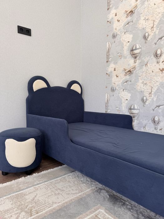 Детская кровать мишка, для мальчика