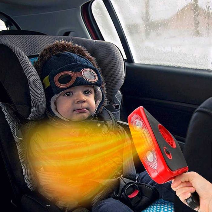 2024 200W Печка Духалка за Кола с дръжка и LED ФЕНЕР климатик парно