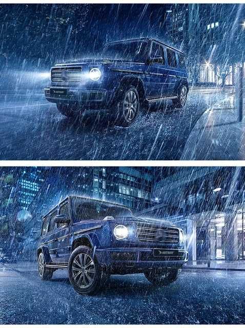 ЛЕД Фарове за Mercedes W463 G class  LED diodni farove s lupi Г клас