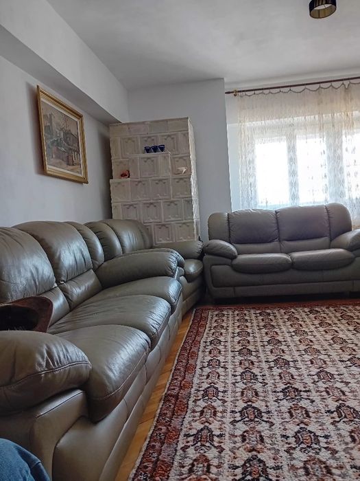 Set canapele piele 3,2,1