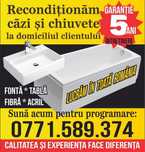 Recondiționam cazi și chiuvete la domiciliu clientului