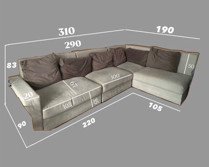 Почти новый угловой диван