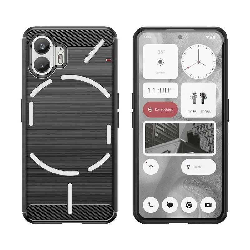 Nothing Phone 2 / 2A / 2A Plus - Удароустойчив Кейс Гръб CARBON
