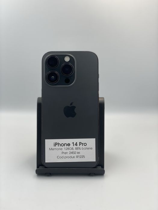 iPhone 14 Pro - 128gb memorie, 88% baterie, 1 an garantie