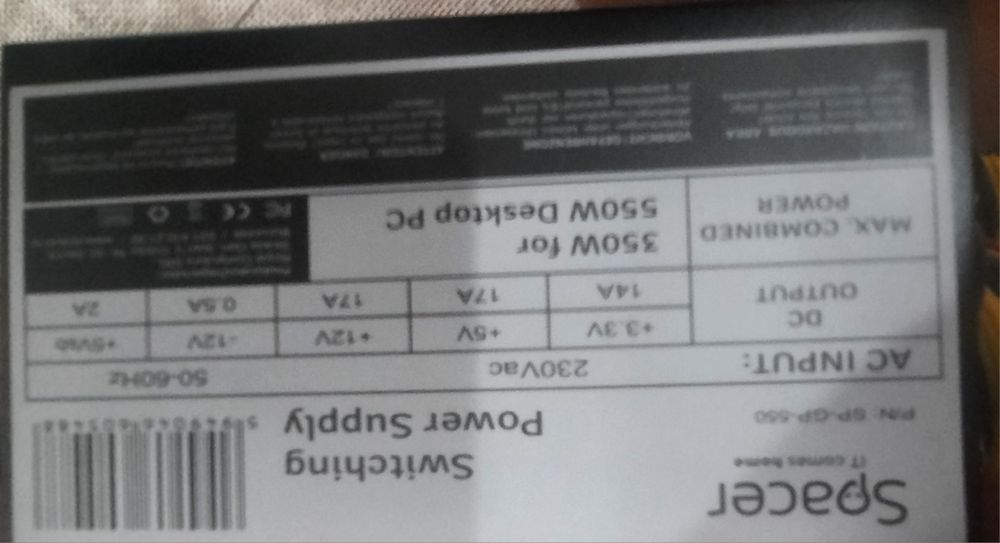 Vând placa de baza H510M V2 +sursa spacer 550w