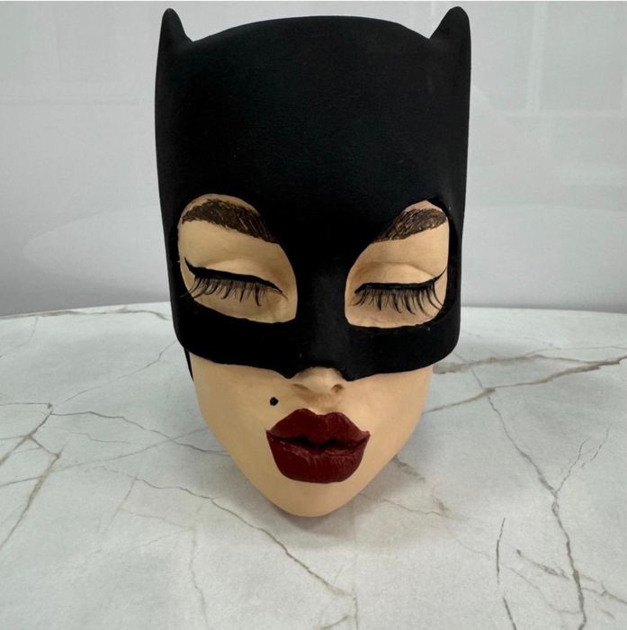 Кашпо, статуэтка Женщина кошка. Интерьер/дизайн/ваза