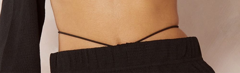 Сет къса пола и топ черен Zara