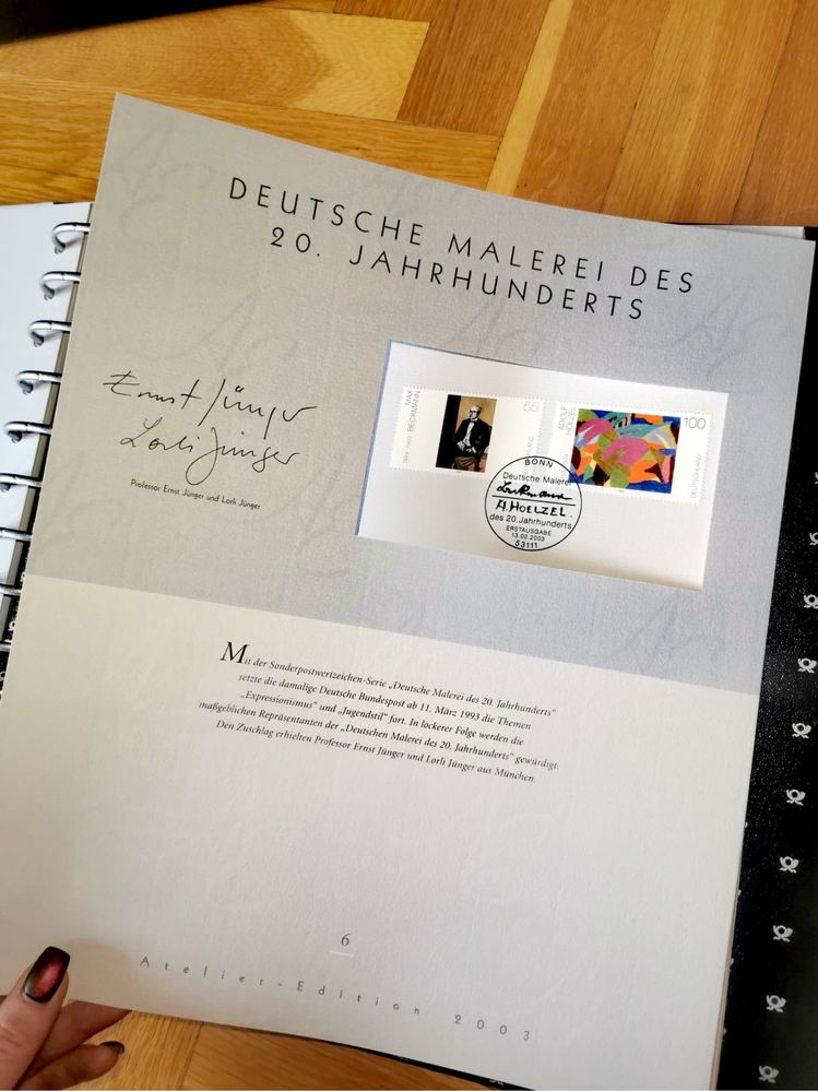 Пощенски марки Atelier Edition 2003 всички специални оригинали BUND