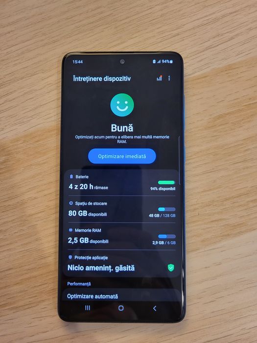 Telefon Samsung A71 Dual Sim, stocare 128 GB, RAM 6 GB