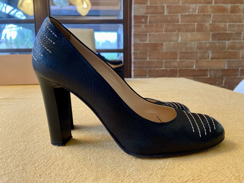 Pantofi cu toc eleganti din piele, marca Cristhelen B ( brand Musette)