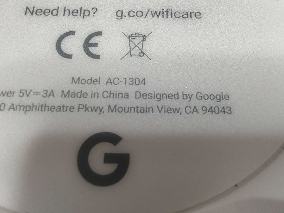 Router Google Wifi AC-1304 Wifi Mesh Home Solution, White