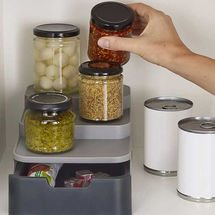 Органайзер за продукти с 3 нива на рафтове и 1 чекмедже