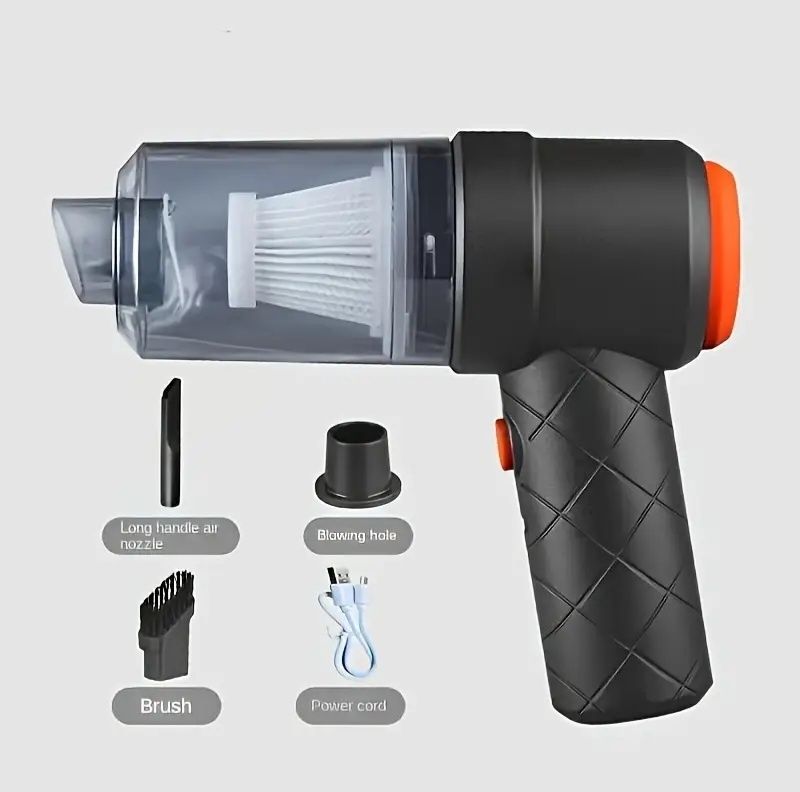 Малка мощна Безжична автомобилна прахосмукачка 2800mAh Гаранция 24 м.