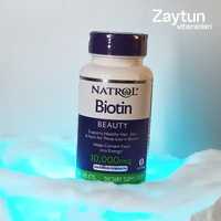 Biotin Natrol 10000 mcg. Soch, teri, tirnoqlar uchun.