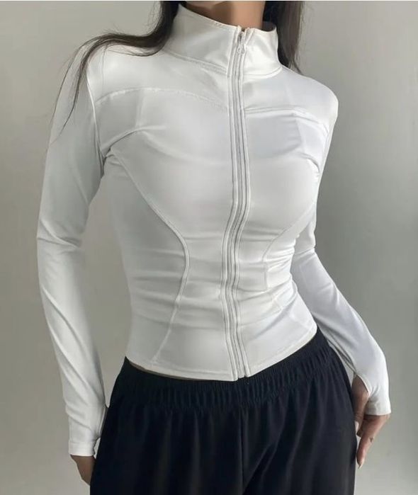 Рашгард FSM1453 однотонный белый