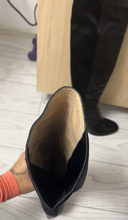 Cizme negre, din piele, Musette