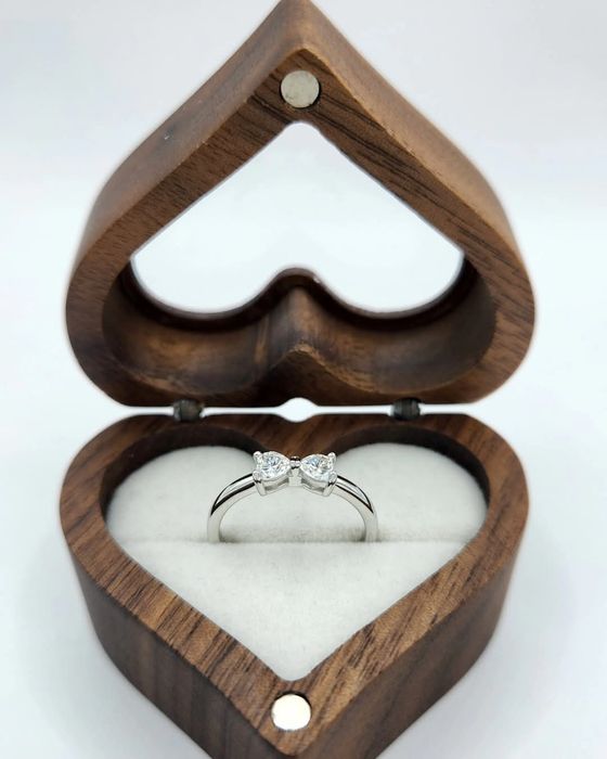 Сребърен пръстен с мойсанит - Dalia