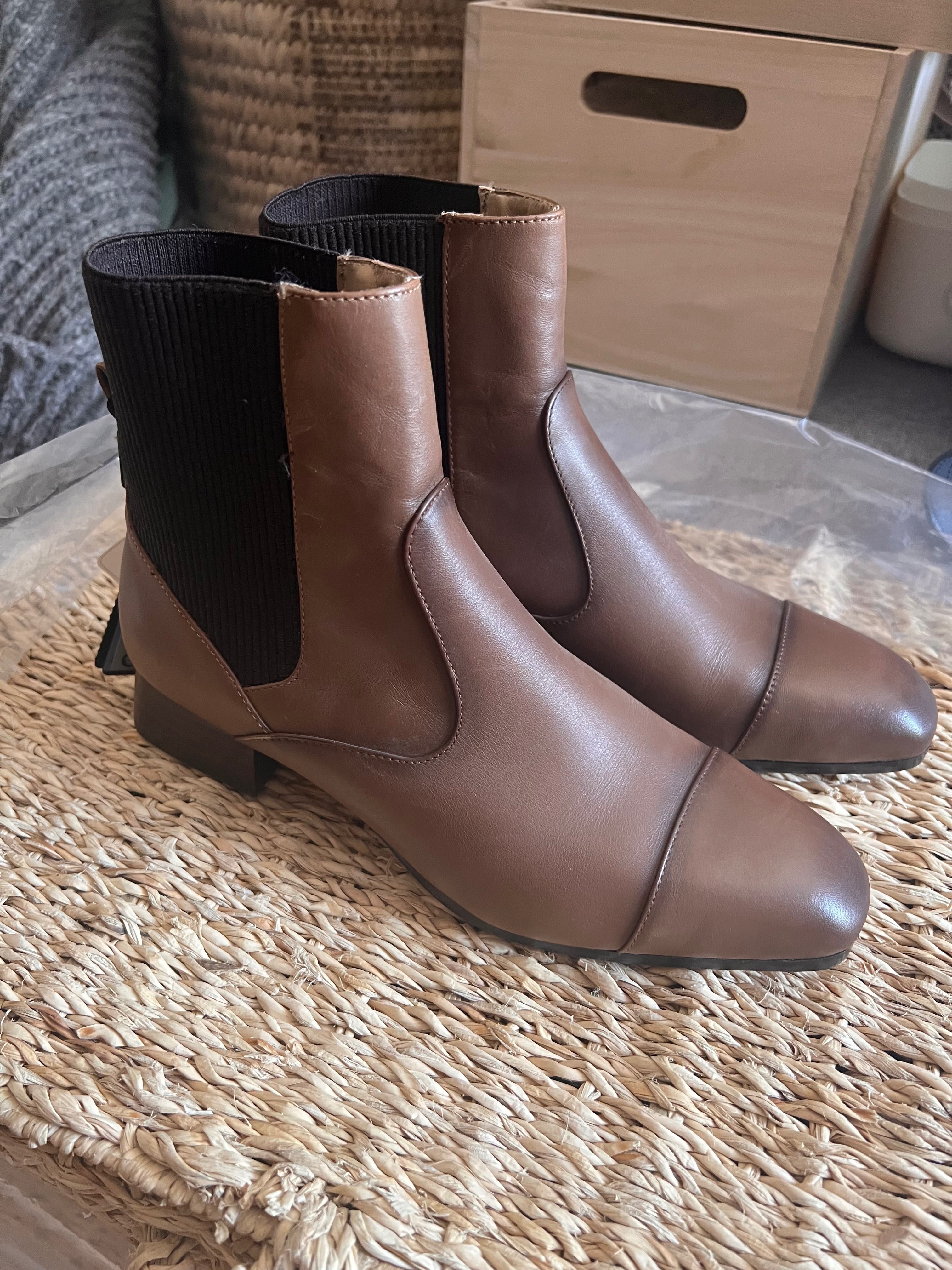 Botine noi Massimo dutti piele naturală 36